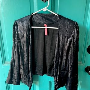 Sequin Cropped Blazer